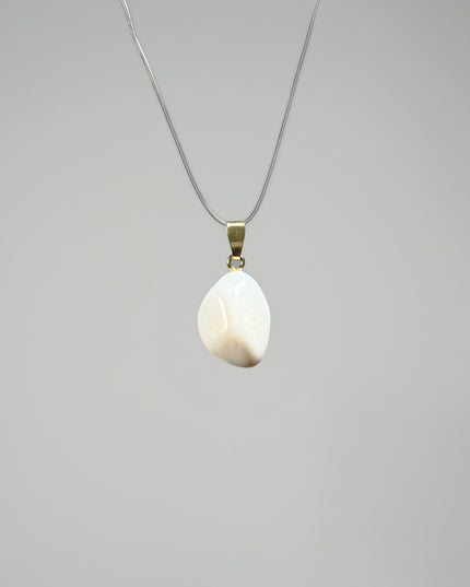 Opal weiß Kettenanhänger