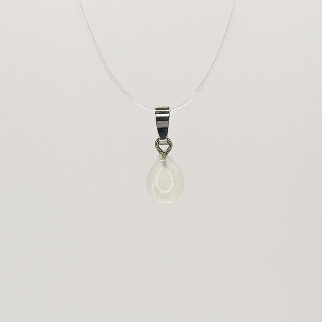 Mondstein hell (Mini Cabochon) - Anhänger - 925 Silber