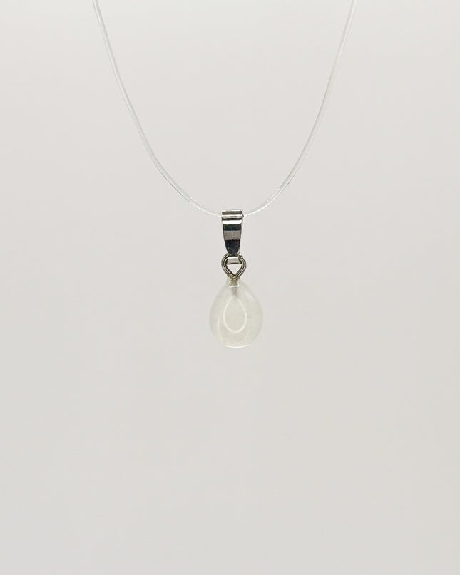 Mondstein hell (Mini Cabochon) - Anhänger - 925 Silber