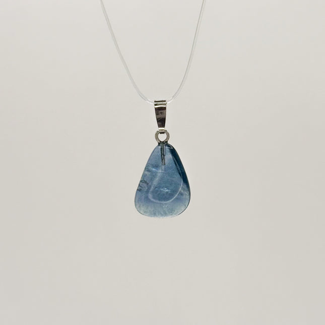 Fluorit blau/grün Anhänger - 925 Silber AA+
