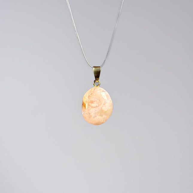 Blumenachat Kettenanhänger