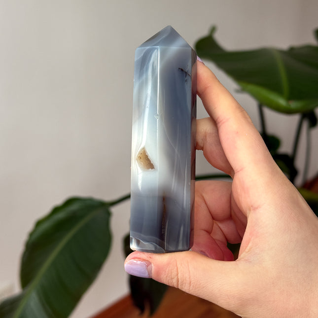 Achat (Botswana Achat) - Turm