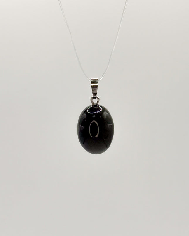 Obsidian (Regenbogenobsidian) Anhänger - 925 Silber