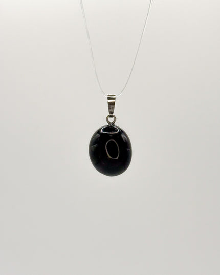 Obsidian (Regenbogenobsidian) Anhänger - 925 Silber