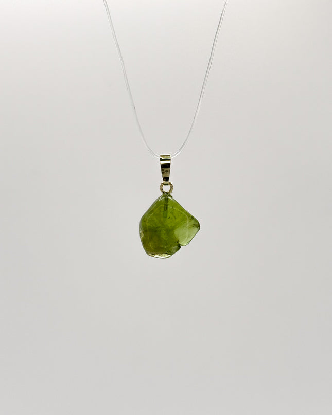 Peridot (Olivin) Anhänger - 925 Silber vergoldet