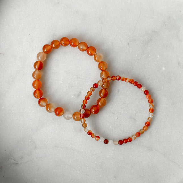 Karneol Perlenarmband (4-8mm Perlen)