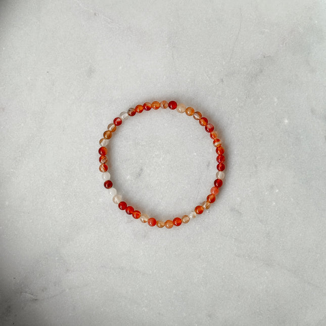 Karneol Perlenarmband (4-8mm Perlen)