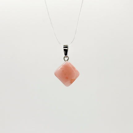 Pink Opal Anhänger - 925 Silber