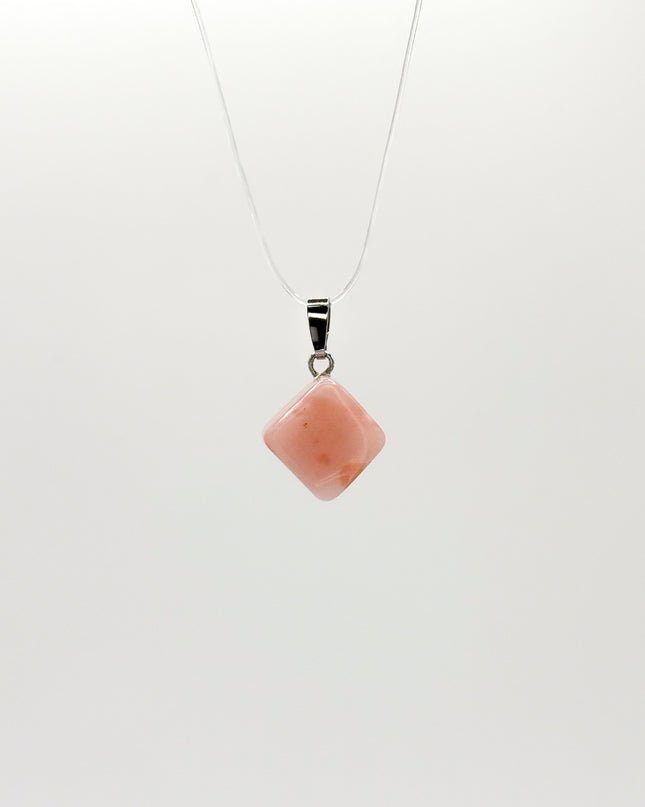 Pink Opal Anhänger - 925 Silber