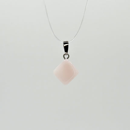 Pink Opal Anhänger - 925 Silber