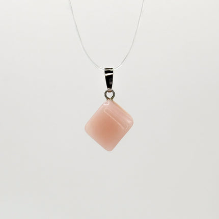 Pink Opal Anhänger - 925 Silber