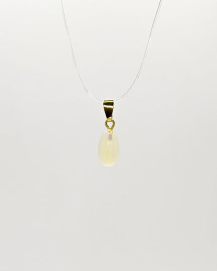 Welo Opal Anhänger - vergoldet 925 Silber