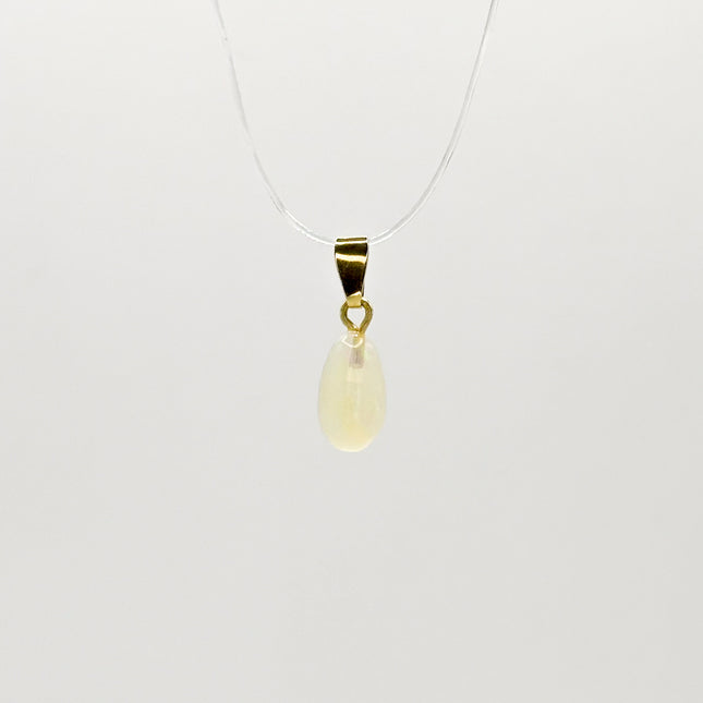 Welo Opal Anhänger - vergoldet 925 Silber