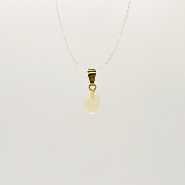 Welo Opal Anhänger - vergoldet 925 Silber