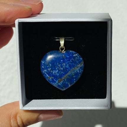 Lapislazuli Herz Kettenanhänger