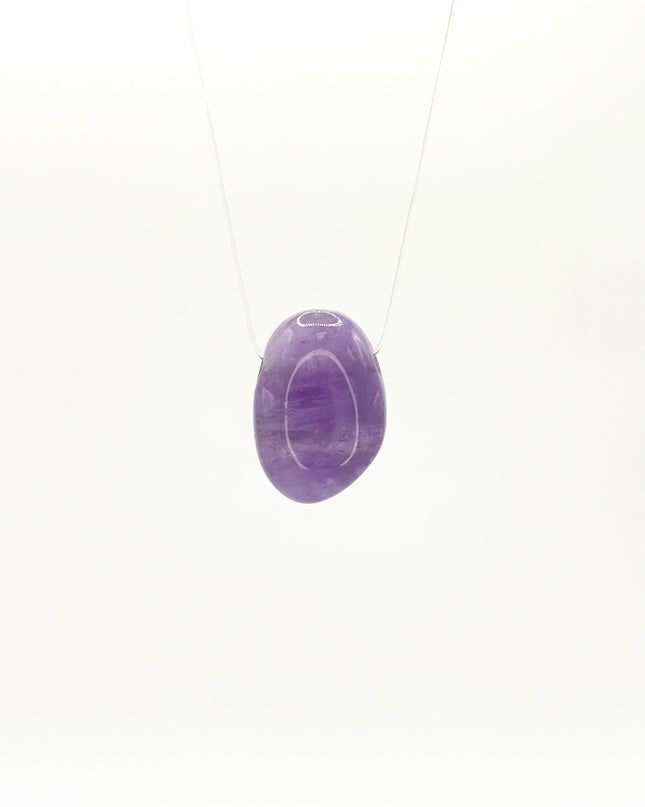 Amethyst Kettenanhänger - gebohrt