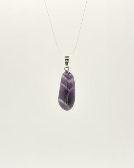 Amethyst Chevron Kettenanhänger