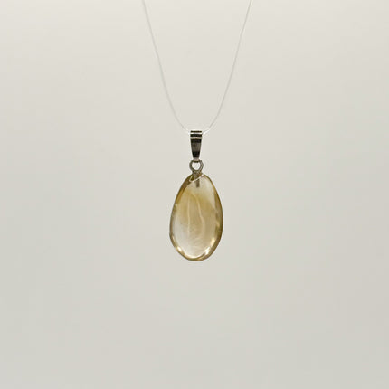 Citrin (Natur Citrin) Anhänger - 925 Silber