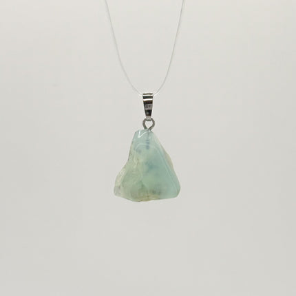 Chrysopal / Andenopal blau Anhänger - 925 Silber