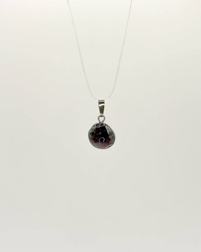 Granat rot Anhänger - 925 Silber