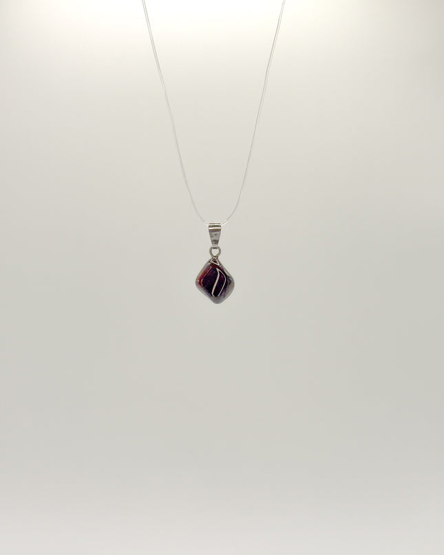Granat rot Anhänger - 925 Silber