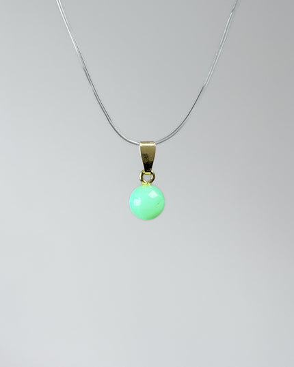 Chrysopras Kugel Kettenanhänger