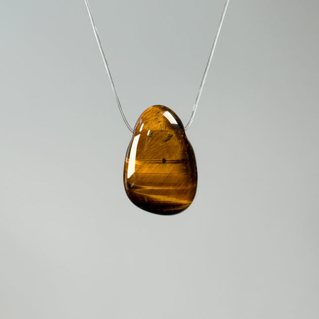 Tigerauge Kettenanhänger - gebohrt