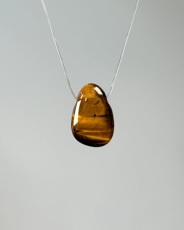 Tigerauge Kettenanhänger - gebohrt