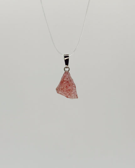 Erdbeer-Quarz Kettenanhänger