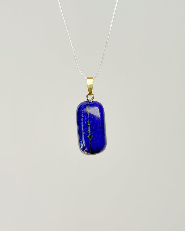 Lapislazuli Anhänger - vergoldet 925 Silber