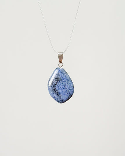 Dumortierit Anhänger - 925 Silber