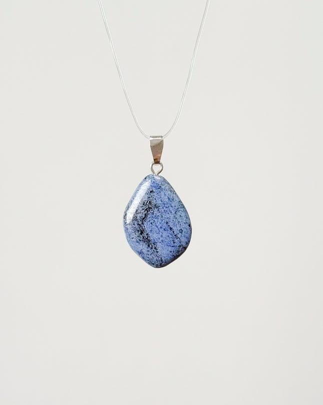 Dumortierit Anhänger - 925 Silber