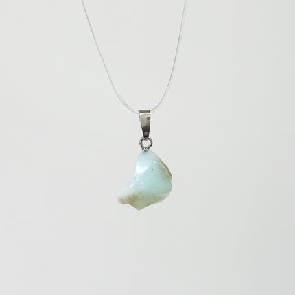 Chrysopal / Andenopal blau Anhänger - 925 Silber