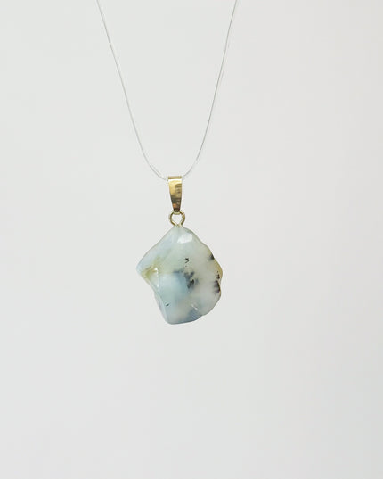 Opal blau Kettenanhänger