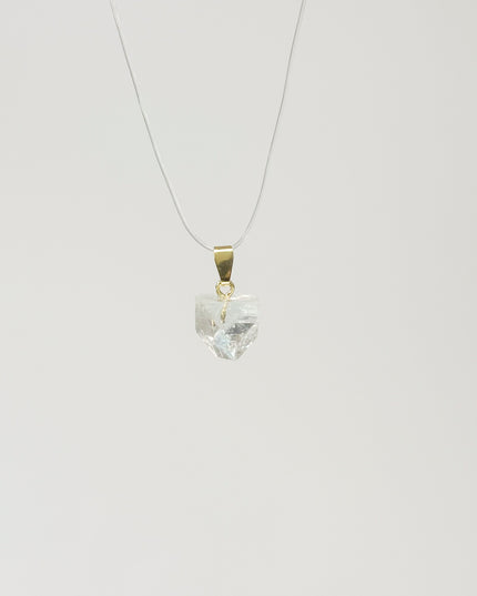 Apophyllit Anhänger - vergoldet 925 Silber