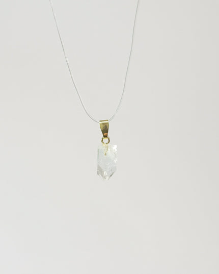 Apophyllit Anhänger - vergoldet 925 Silber
