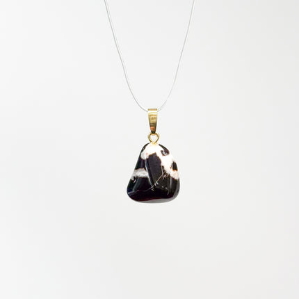 Sardonyx Anhänger - 925 Silber vergoldet