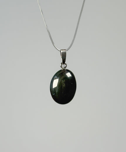 Obsidian (Regenbogenobsidian) Kettenanhänger