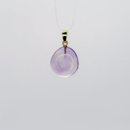 Amethyst Anhänger - vergoldet 925 Silber