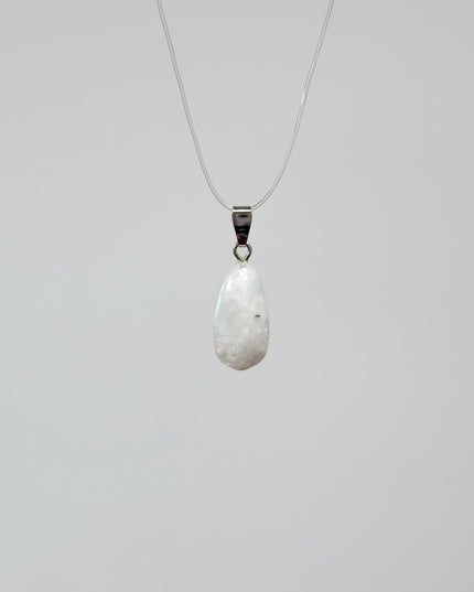 Regenbogenmondstein Anhänger - 925 Silber