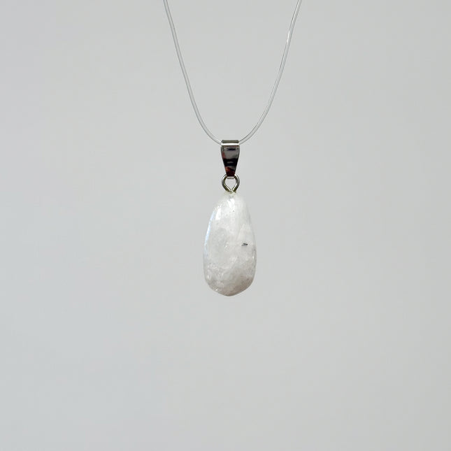 Regenbogenmondstein Anhänger - 925 Silber