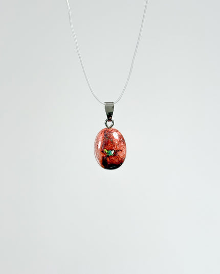 Feueropal (Cabochon) Kettenanhänger