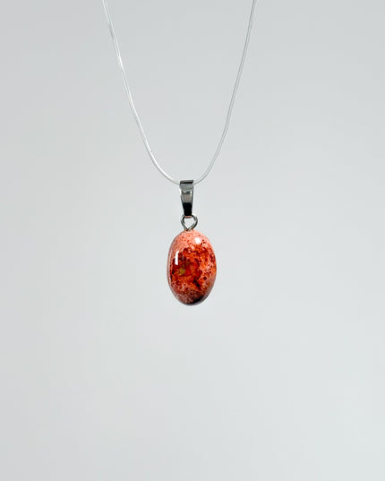 Feueropal (Cabochon) Kettenanhänger