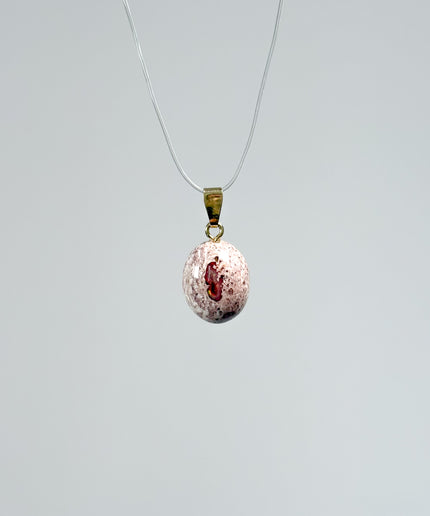 Opal (Feueropal) Cabochon Kettenanhänger
