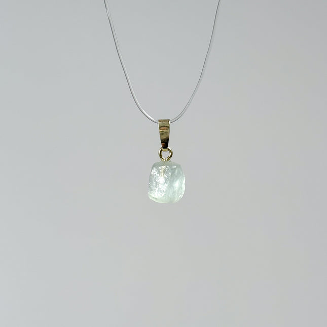 Aquamarin (roh) Kettenanhänger