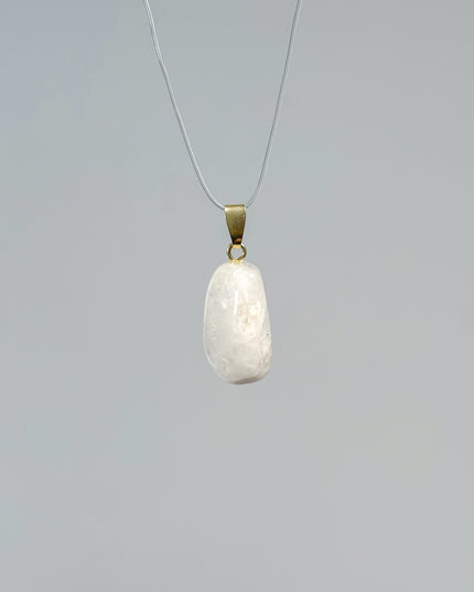 Regenbogenmondstein Anhänger - 925 Silber vergoldet