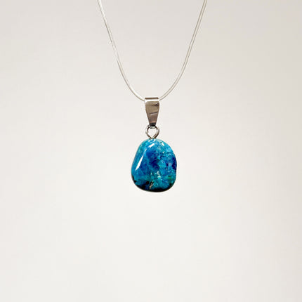 Chrysokoll Anhänger - 925 Silber