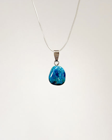 Chrysokoll Anhänger - 925 Silber