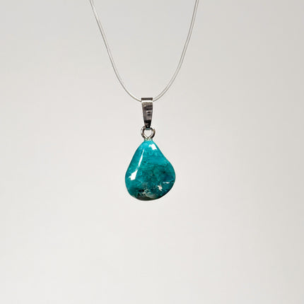Chrysokoll Anhänger - 925 Silber