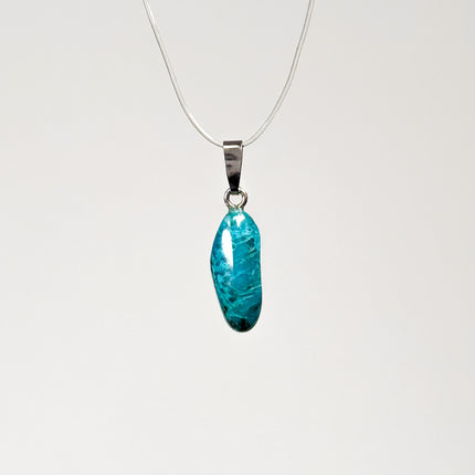 Chrysokoll Anhänger - 925 Silber